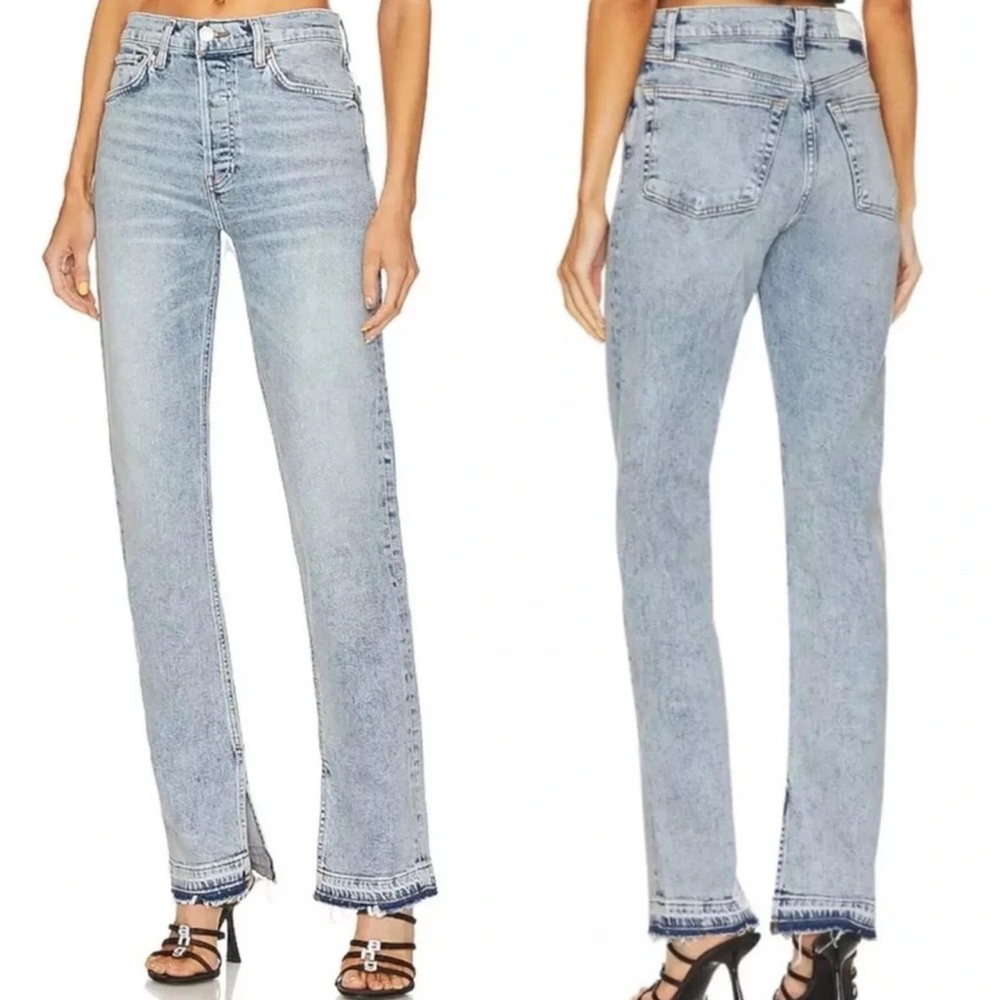 NWT RE/DONE 70’s High Rise Skinny Boot in Skid Button Fly Jeans sz25